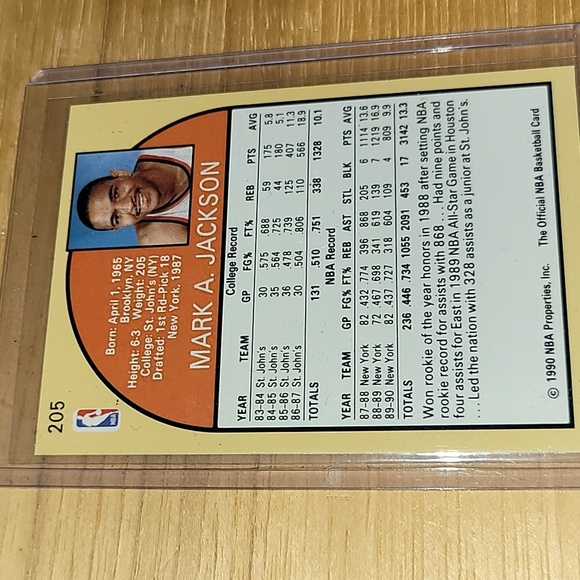 MENENDEZ BROTHERS card. Mark Jackson. 1991. NBA HOOPS - Picture 4 of 5